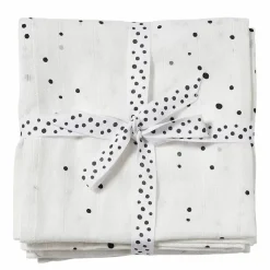 Hydrofiele Doeken Xl Dreamy Dots Wit (2St) Done By Deer