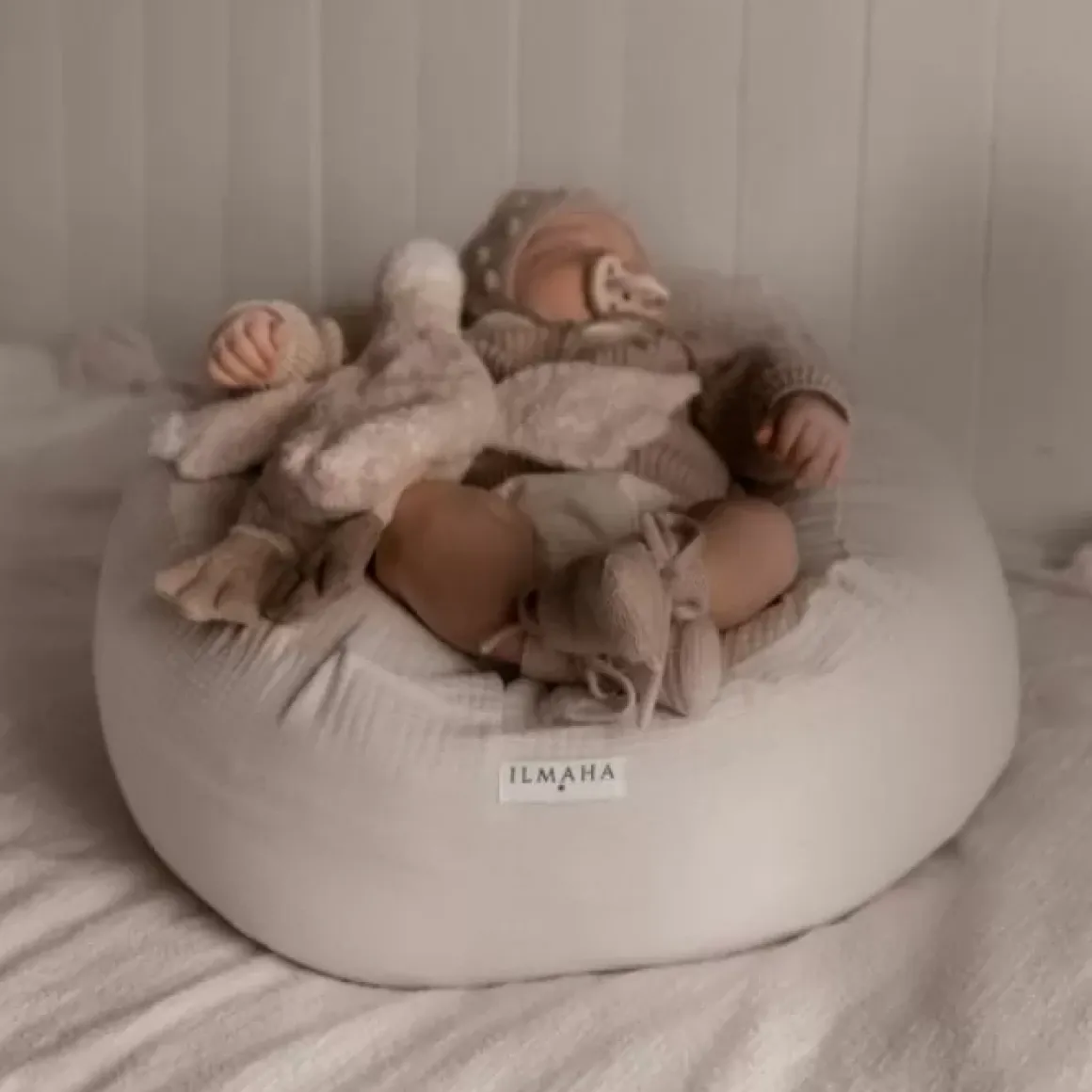 Hydrofiele Relaxhoes Voor Voedingskussen Ecru Ilmaha