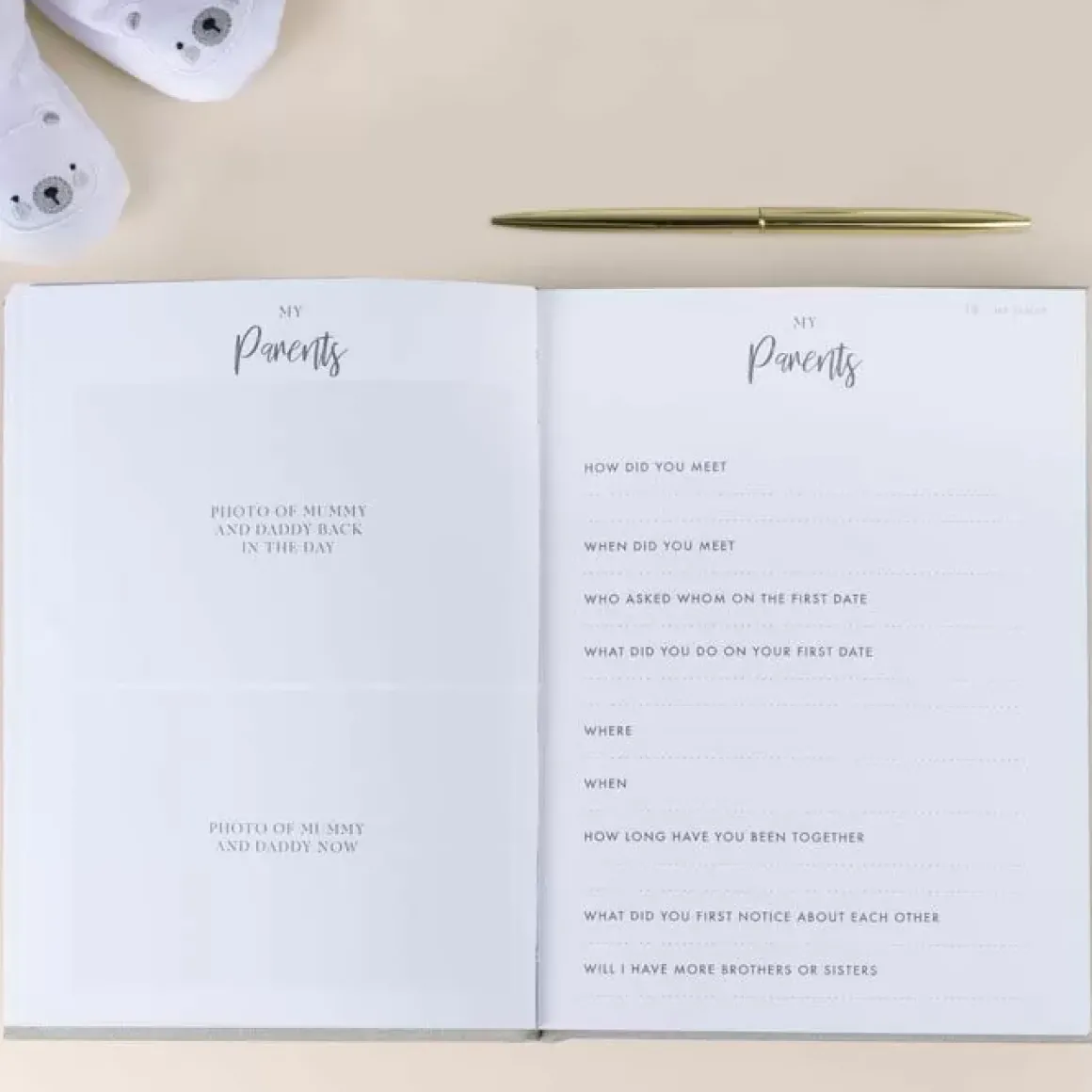 Invulboek My Baby Journal Baby In Bloom Ginger Ray