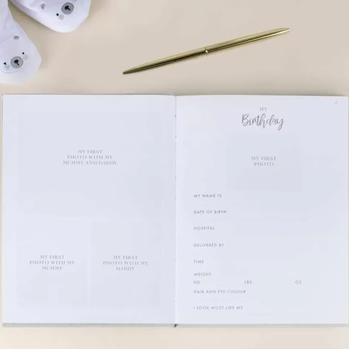 Invulboek My Baby Journal Baby In Bloom Ginger Ray