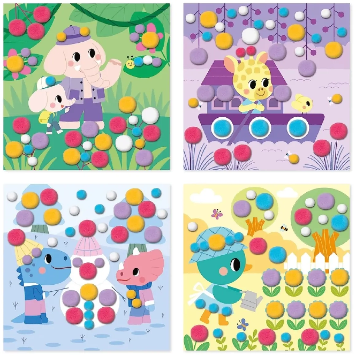 Janod Atelier Pom Poms Kaarten Maken