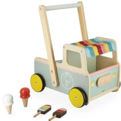 Janod Houten Loopwagen Ijscokar