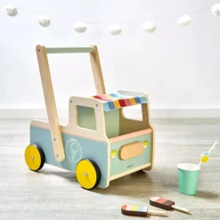 Janod Houten Loopwagen Ijscokar