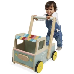 Janod Houten Loopwagen Ijscokar