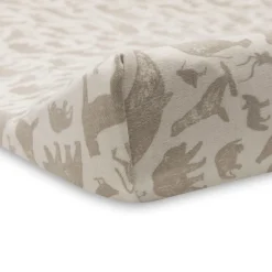 Jollein Aankleedkussenhoes Jersey Animals Nougat 50X70Cm