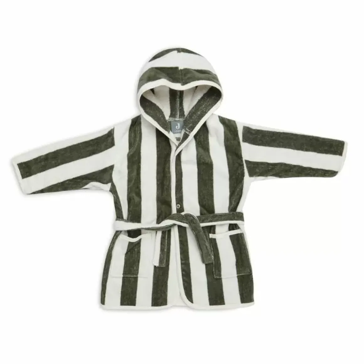 Jollein Badjas Stripe Terry Leaf Green