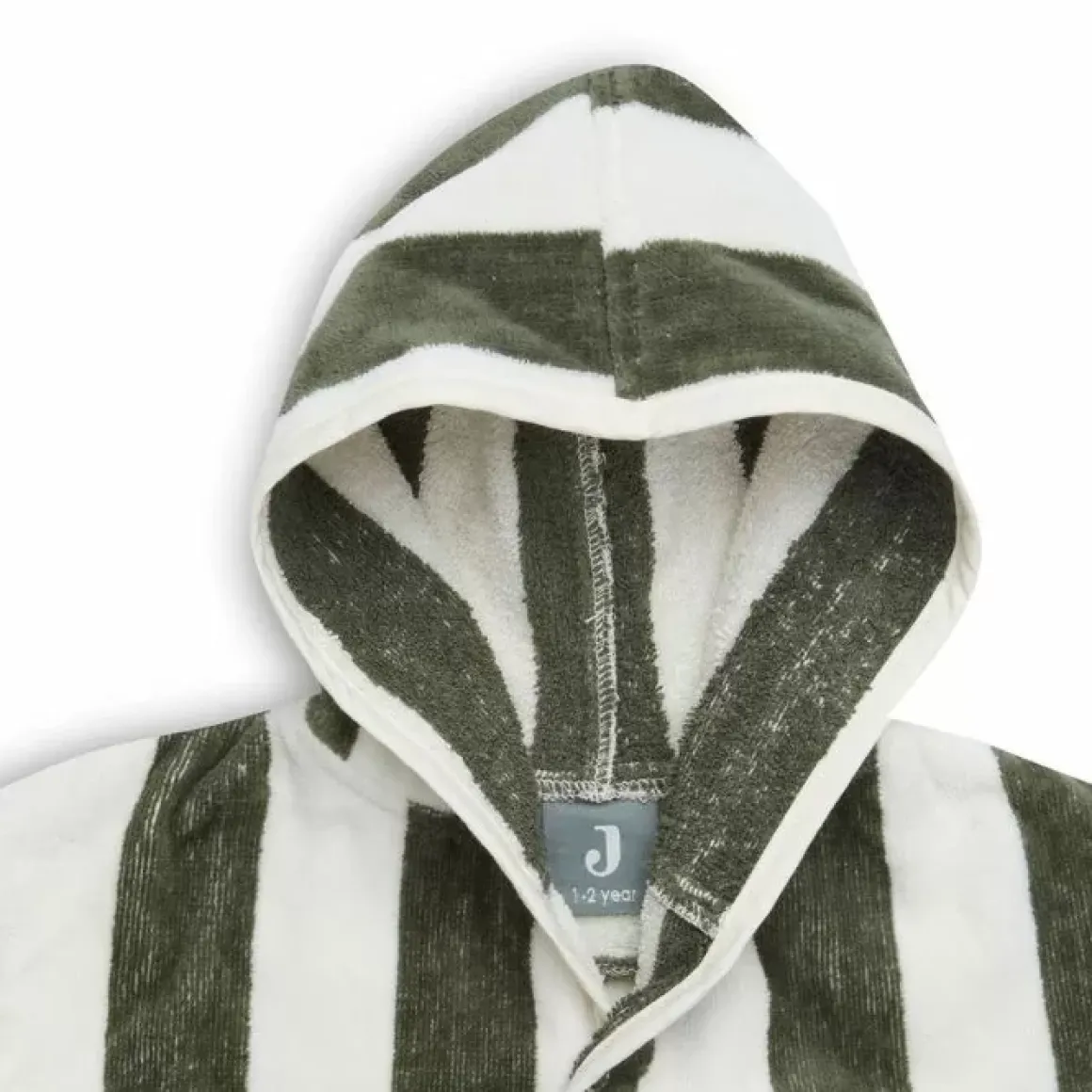 Jollein Badjas Stripe Terry Leaf Green