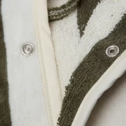 Jollein Badjas Stripe Terry Leaf Green