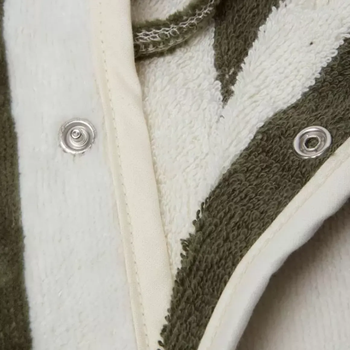 Jollein Badjas Stripe Terry Leaf Green