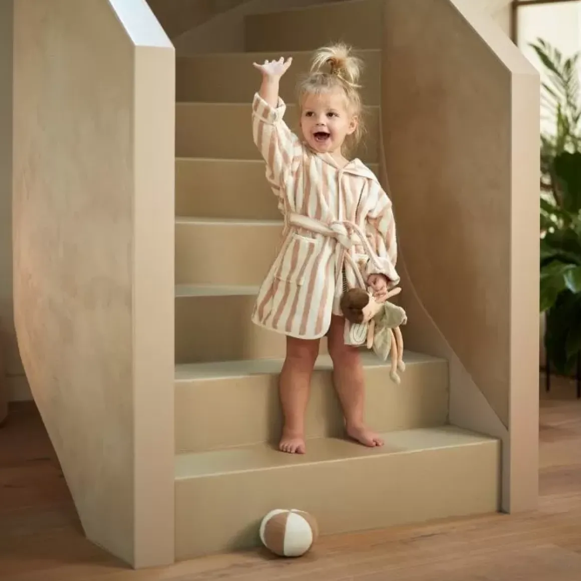 Jollein Badjas Stripe Wild Rose