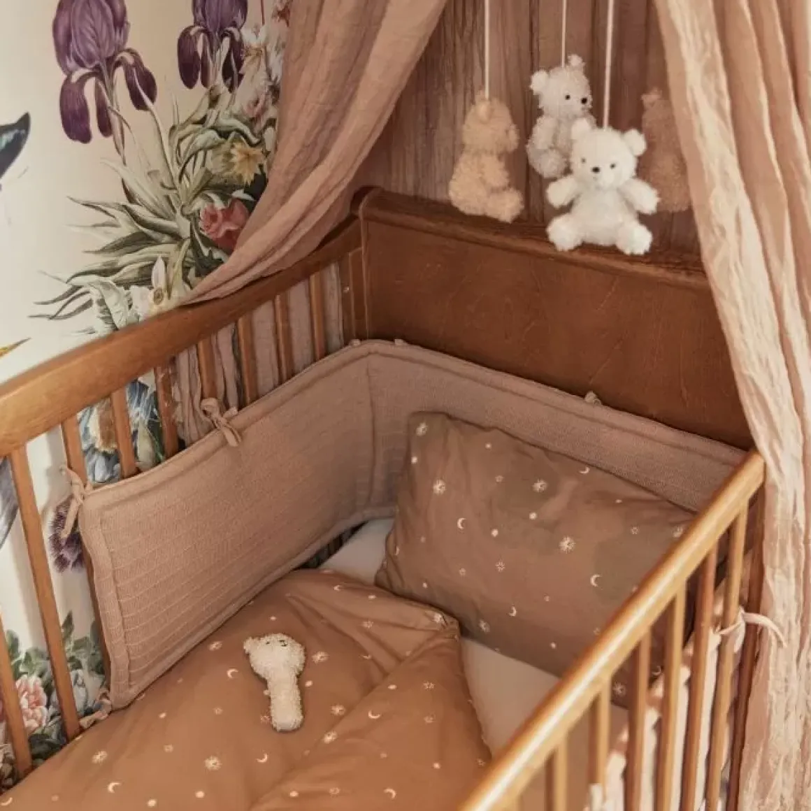 Jollein Bedbumper Pure Knit Biscuit 180Cm