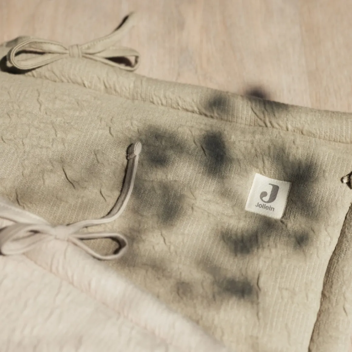 Jollein Bedbumper Soft Waves Nougat 180X30Cm