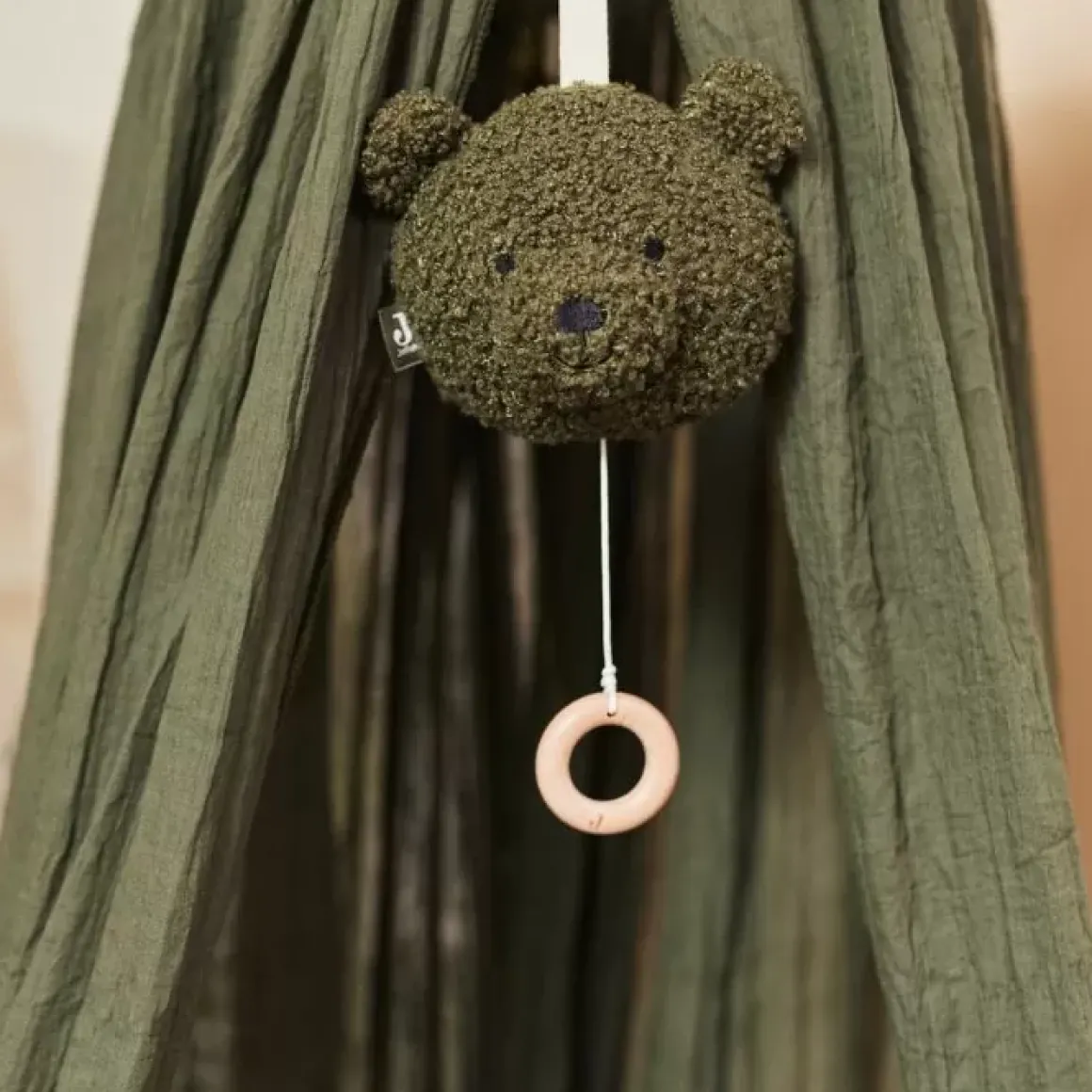 Jollein Bedhemel Vintage Leaf Green