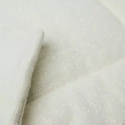 Jollein Boxkleed Embroidery Ivory (75X95Cm)