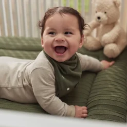 Jollein Boxkleed Pure Knit Leaf Green 75X95Cm