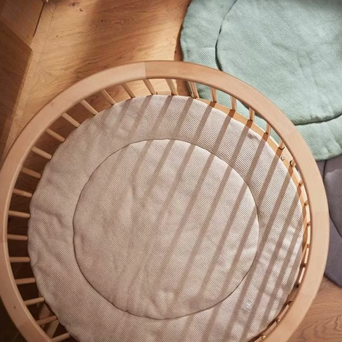 Jollein Boxkleed Rond Basic Knit Nougat (95Cm)