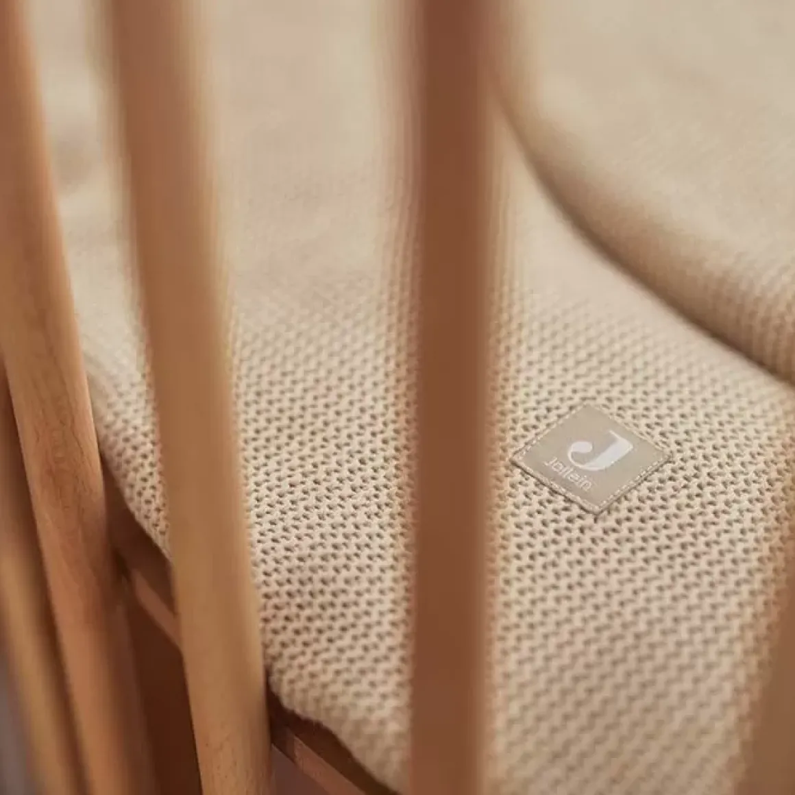 Jollein Boxkleed Rond Basic Knit Nougat (95Cm)