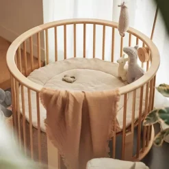 Jollein Boxkleed Rond Basic Knit Nougat (95Cm)