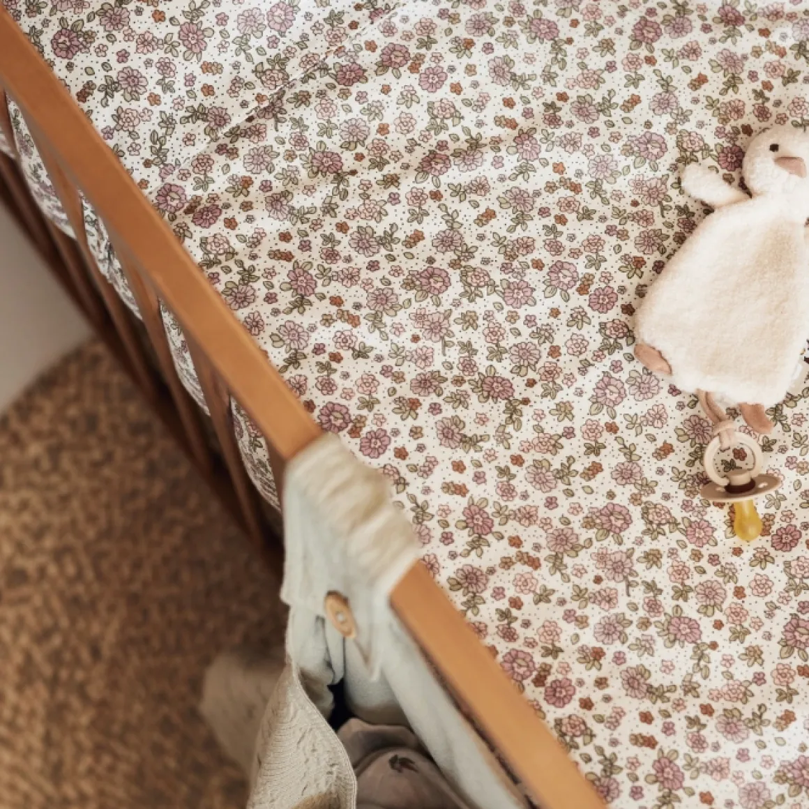 Jollein Dekbedovertrek Retro Flowers 100X140Cm