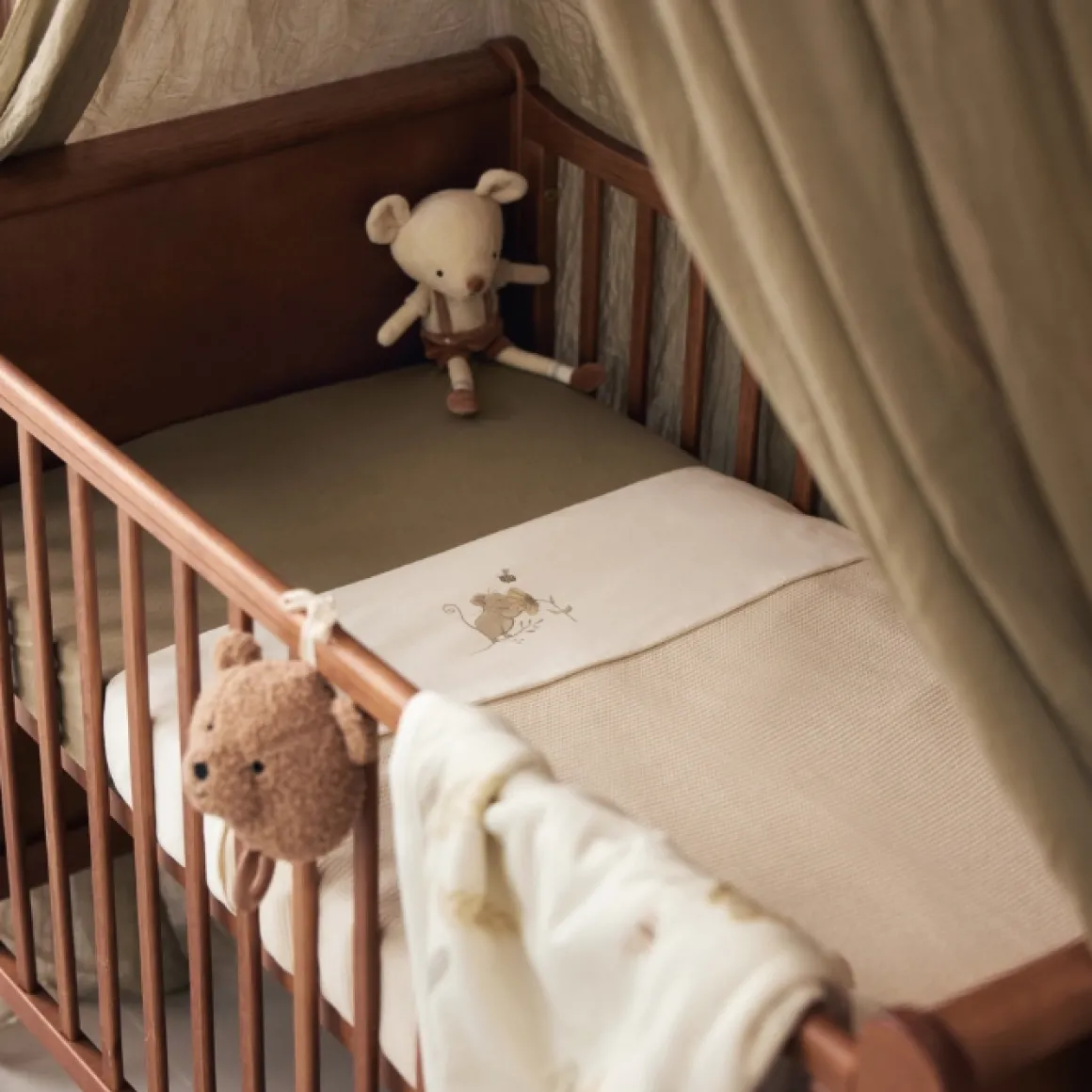 Jollein Hoeslaken Ledikant Jersey Olive Green 60X120Cm