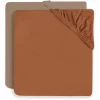 Jollein Hoeslaken Ledikant 60X120Cm Caramel/Biscuit (2St)
