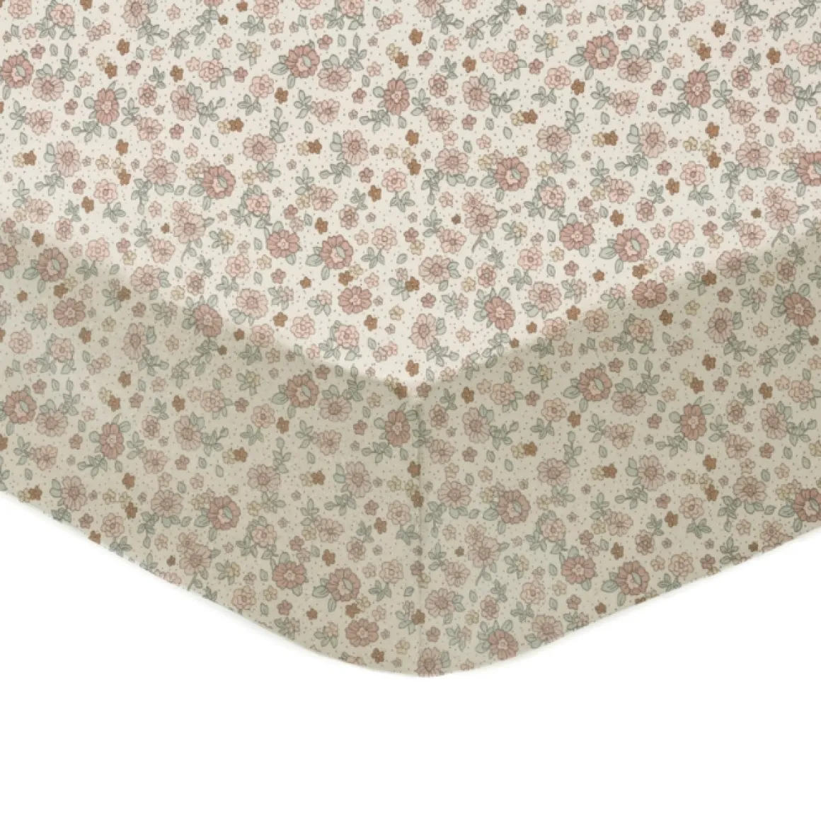 Jollein Hoeslaken Meegroeibed Jersey Retro Flowers 70X140Cm