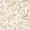 Jollein Hoeslaken Meegroeibed Jersey Animals Nougat 70X140Cm