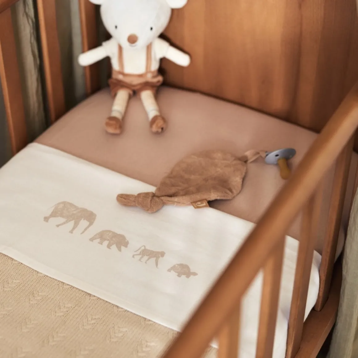 Jollein Hoeslaken Wieg Jersey Wild Rose 40X80Cm