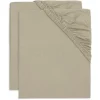 Jollein Hoeslakens Wieg Jersey Olive Green 40X80Cm (2St)