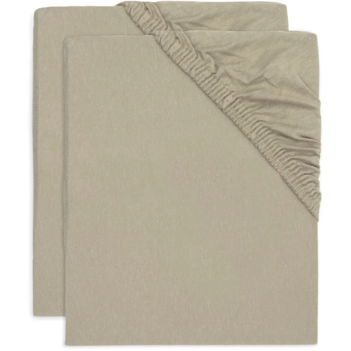 Jollein Hoeslakens Wieg Jersey Olive Green 40X80Cm (2St)