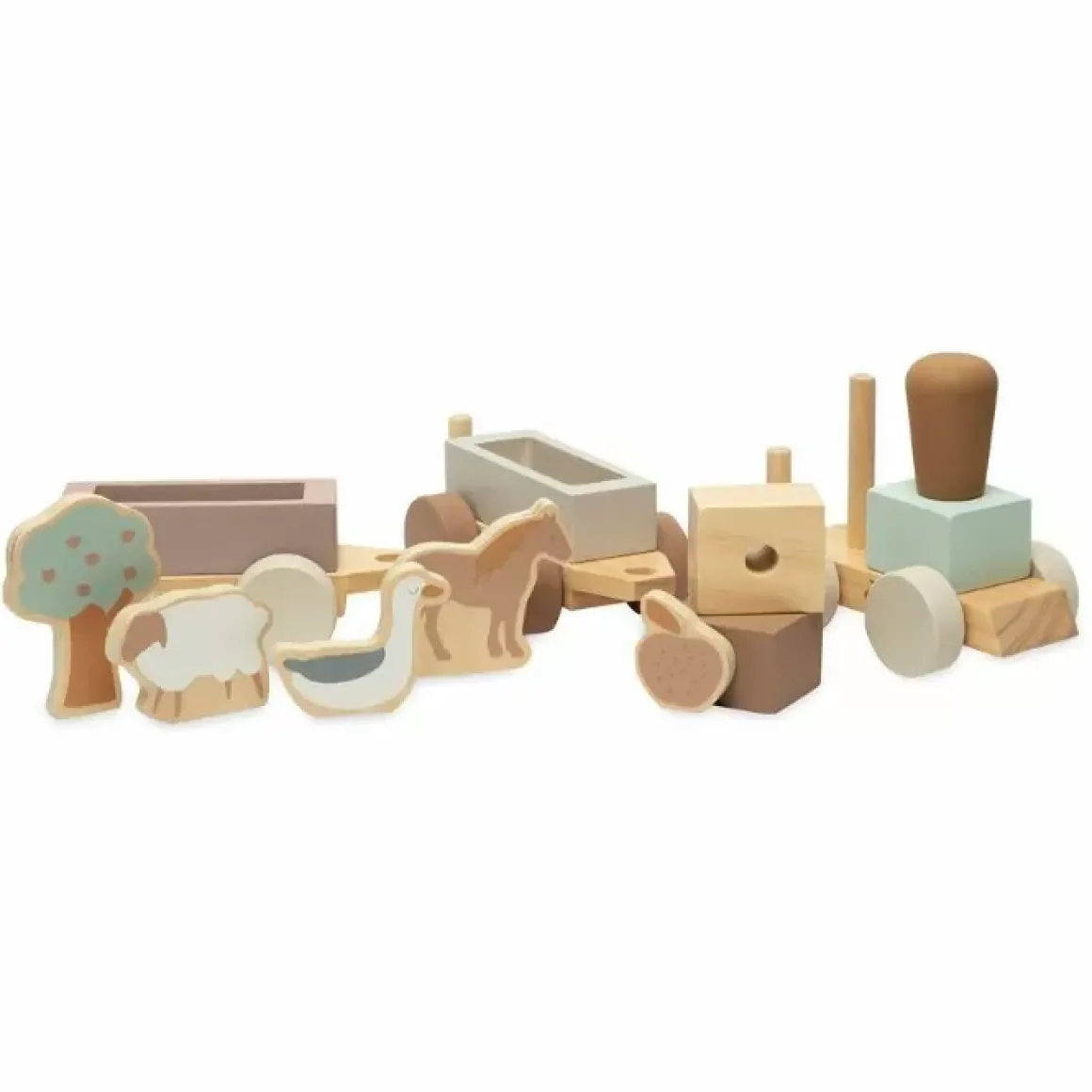Jollein Houten Speelgoedtrein Farm