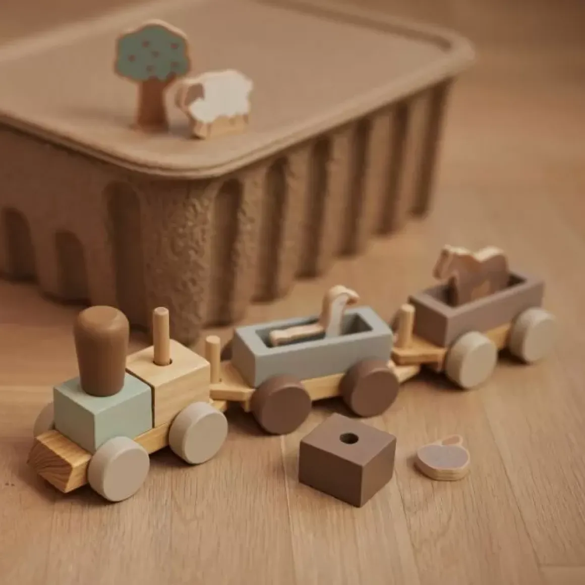 Jollein Houten Speelgoedtrein Farm