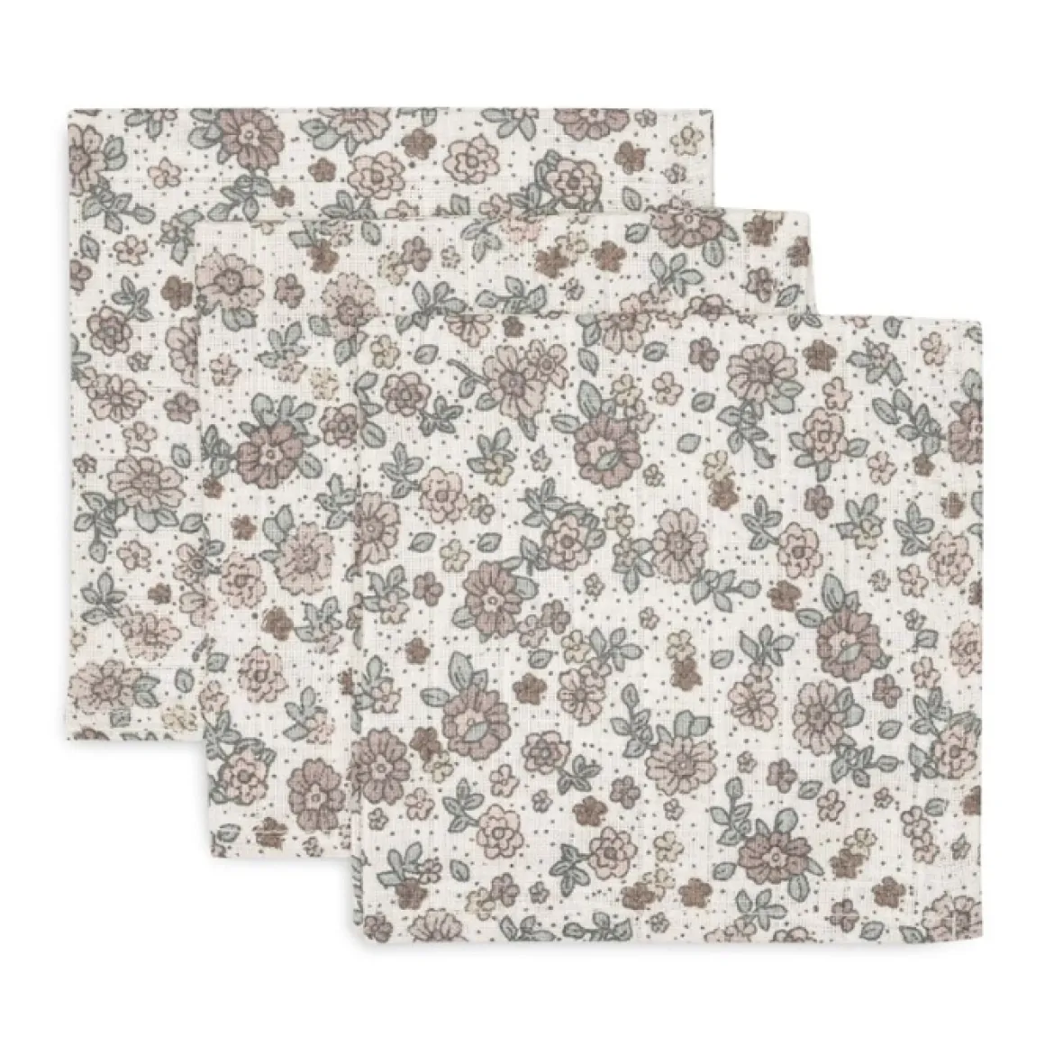Jollein Hydrofiele Monddoekjes Retro Flowers (3St)
