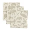 Jollein Hydrofiele Monddoekjes Animals Olive Green (3St)