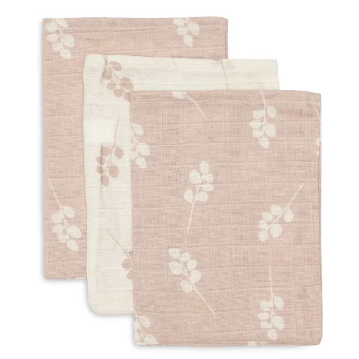 Jollein Hydrofiele Washandjes Twig Wild Rose (3St)
