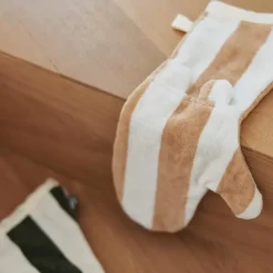 Jollein Lange Washand Stripe Terry Leaf Green