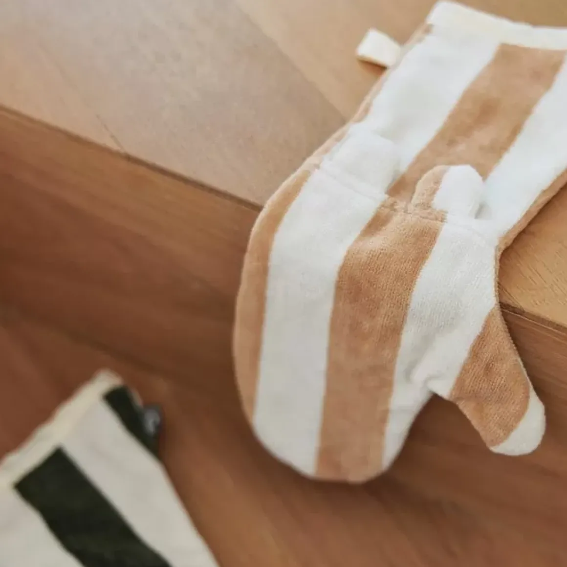 Jollein Lange Washand Stripe Terry Leaf Green