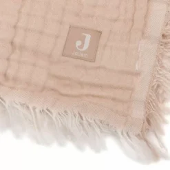 Jollein Ledikantdeken Fringe Moonstone/Ivory