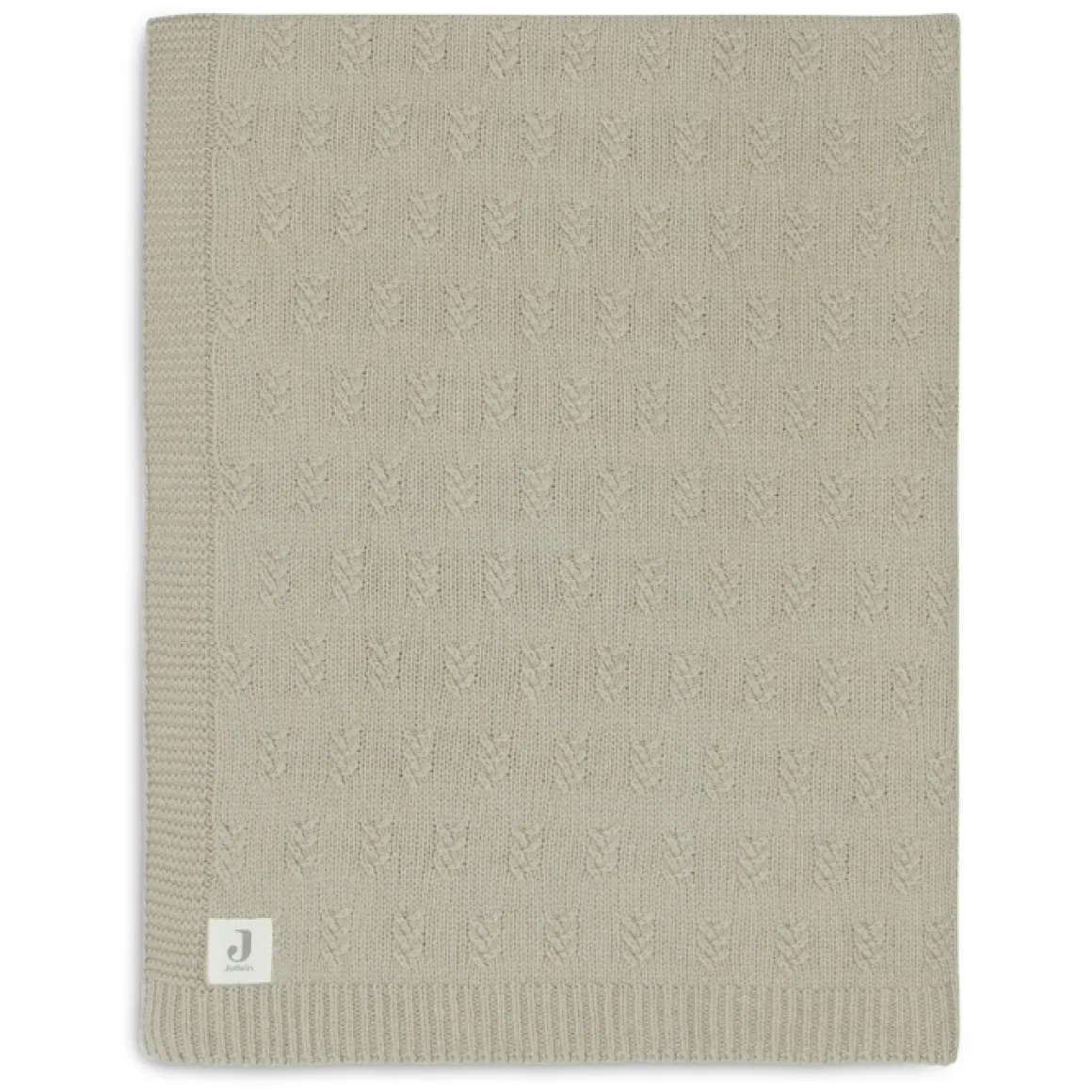 Jollein Ledikantdeken Grain Knit Olive Green 100X150Cm