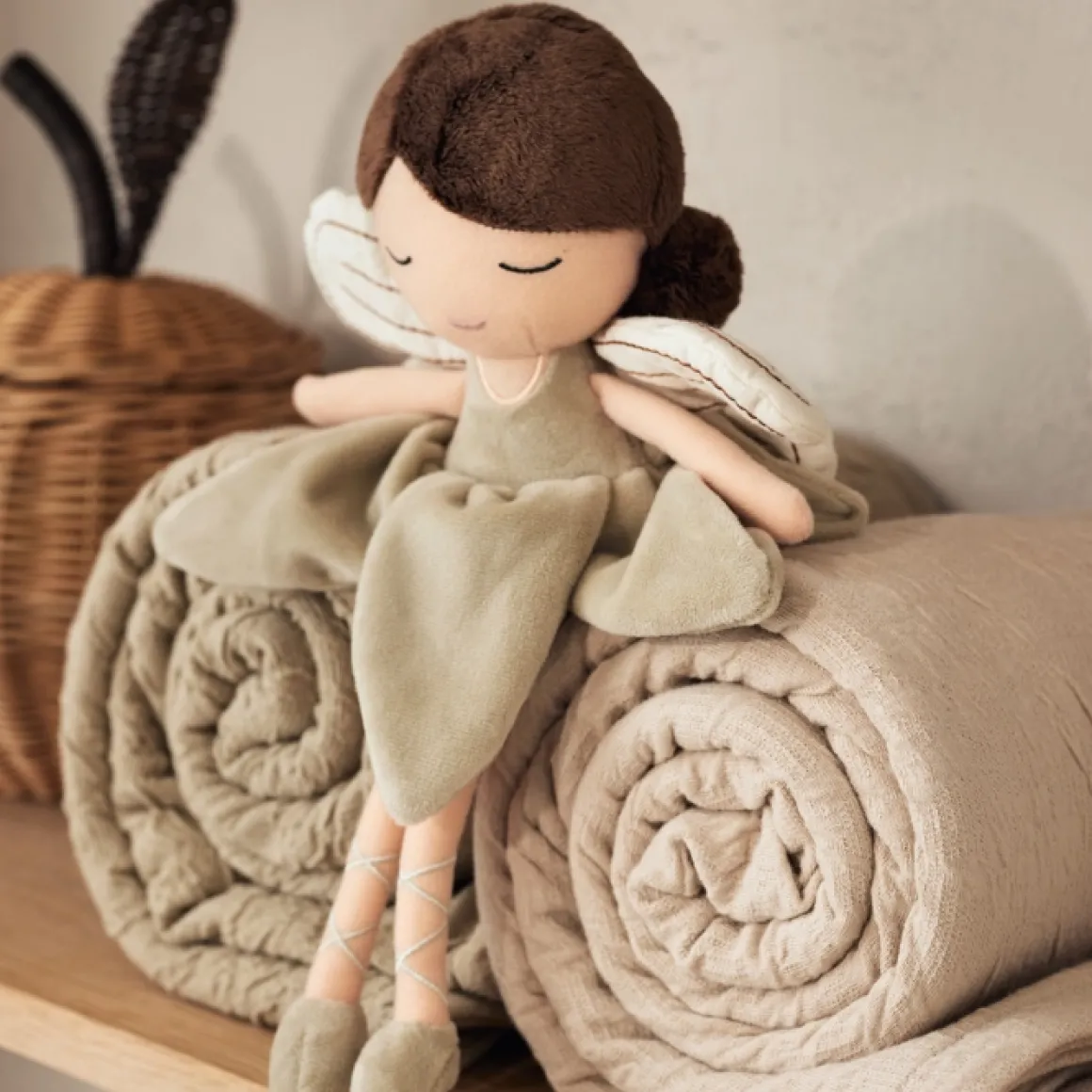 Jollein Ledikantdeken Soft Waves Nougat/Velvet 100X150Cm