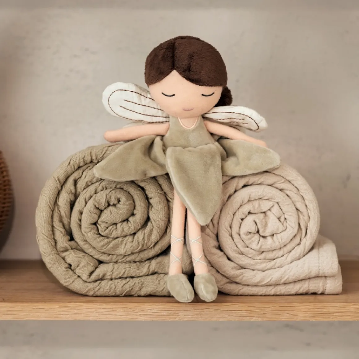 Jollein Ledikantdeken Soft Waves Nougat/Velvet 100X150Cm