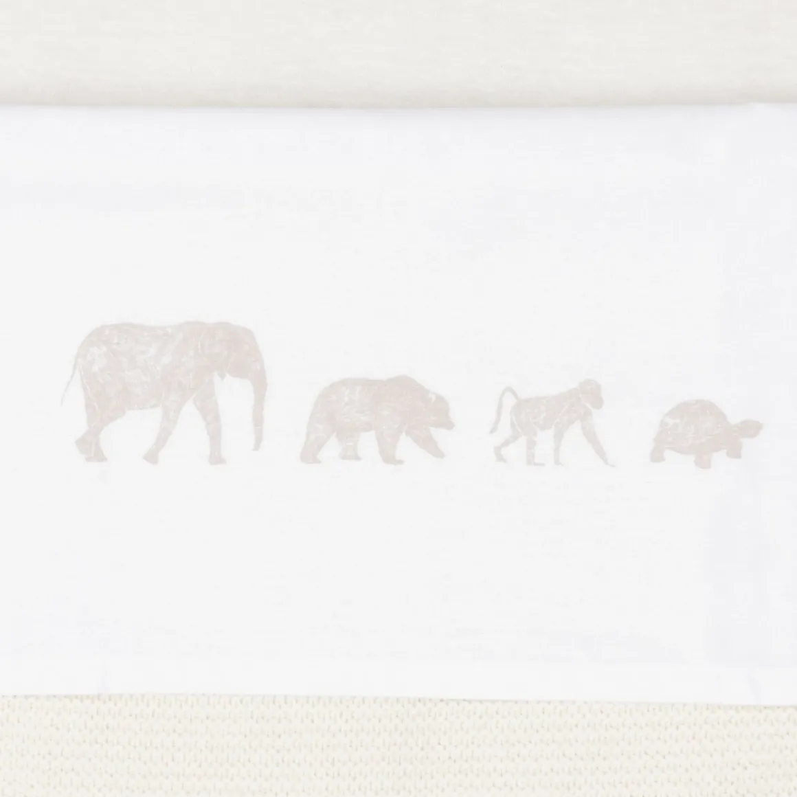 Jollein Ledikantlaken Animals Nougat 120X150Cm