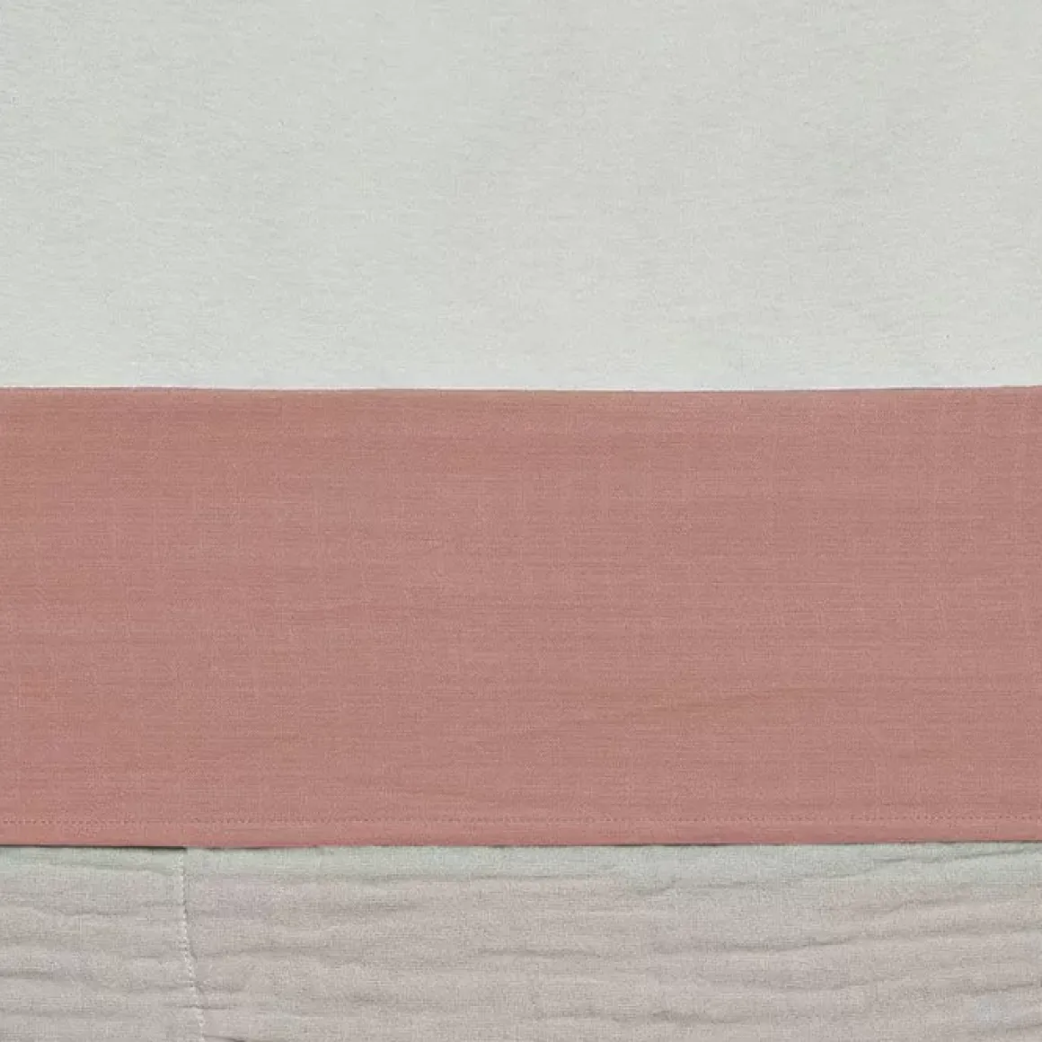 Jollein Ledikantlaken Wrinkled Cotton Rosewood