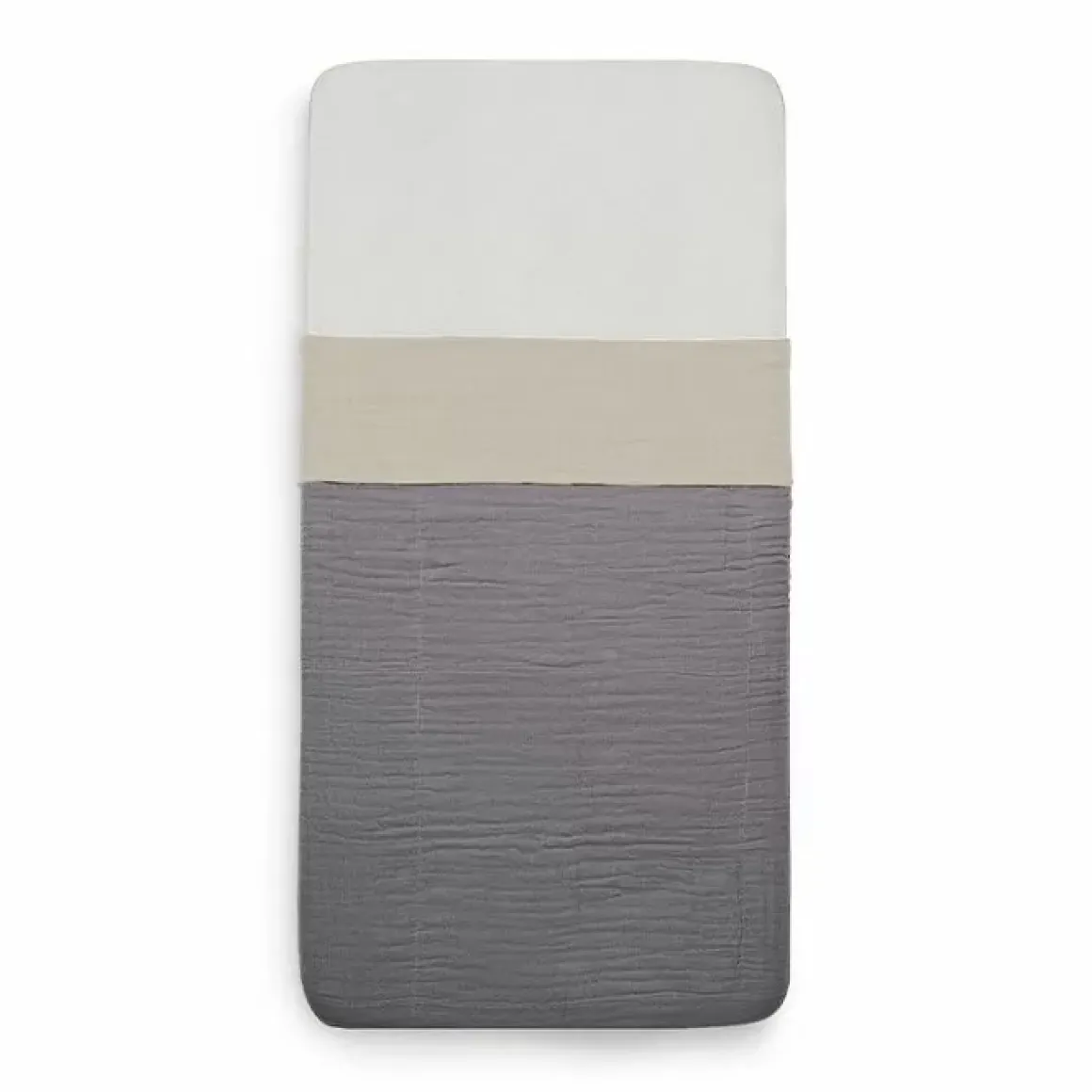 Jollein Ledikantlaken Wrinkled Cotton Nougat