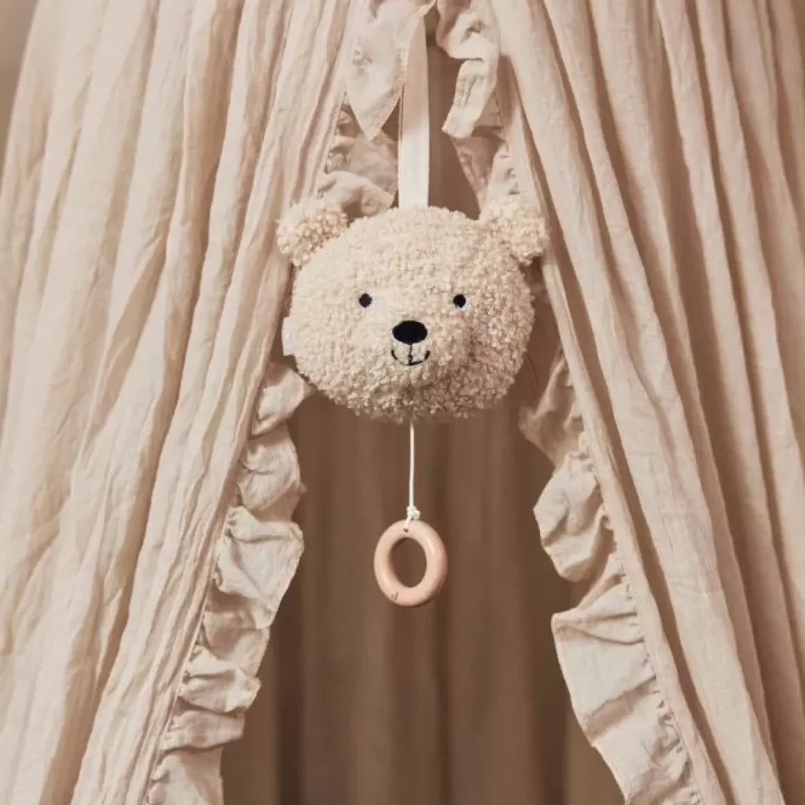 Jollein Muziekhanger Teddy Bear Naturel