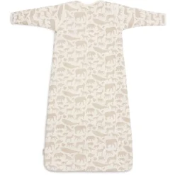 Jollein Slaapzak Afritsbare Mouwen Animals Nougat