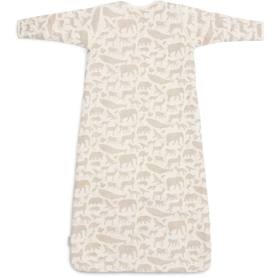 Jollein Slaapzak Afritsbare Mouwen Animals Nougat