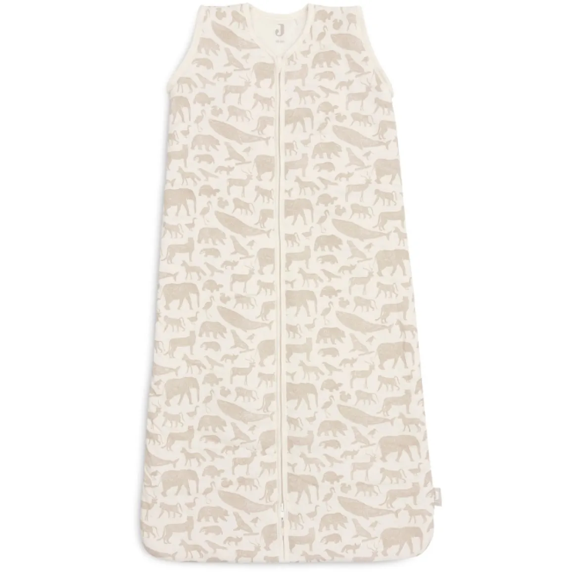 Jollein Slaapzak Afritsbare Mouwen Animals Nougat