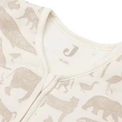 Jollein Slaapzak Afritsbare Mouwen Animals Nougat