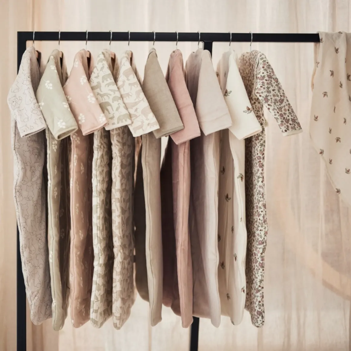 Jollein Slaapzak Afritsbare Mouwen Animals Nougat